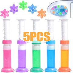 Toilet Gel 1Pc/12 Count Toilet Bowl Gel Stamp 6 Kinds of Scent Toilet Cleaner Ge