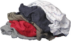 (10087PB) Recycled Multicolored T-Shirt Cloth Rags, 8 Lb. Bag, All-Purpose Rag f