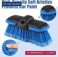 Car Wash Brush Head with Soft Bristle 8”, Cleaning Blue