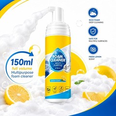 4-in-1 Multi-Purpose Foam Cleaner, All-Purpose Deep Cleaning Spraywith Sponge…