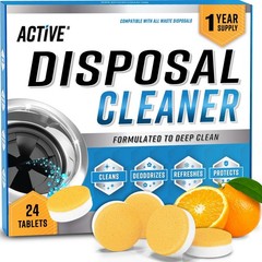 Powerful Garbage Disposal Cleaner Tablets – 24 Pack Citrus Foam Freshener, XL De