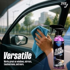 16 fl oz Car Glass Cleaner – Ammonia-Free Window – Pack of 1