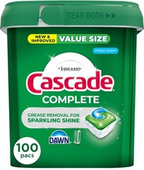 Cascade Complete Dishwasher Pods Fresh Scent 100 Count Detergent