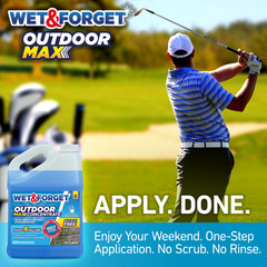 Wet & Forget Outdoor Cleaner Concentrate 1 Gal, Mold, Mildew, Moss Killer, 2Pack