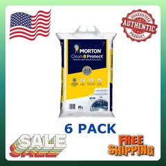 6P Morton Clean and Protect Water Softener Salt Pellets, 40 lb