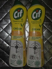 Cif Clean Boost Cream Removes 100% Of The Toughest Dirt 23.28 Oz Lot Of 2