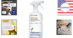 Naturally Derived Bathroom Cleaner Spray – Safe for Tiles & Tubs, 27.1 Fl Oz