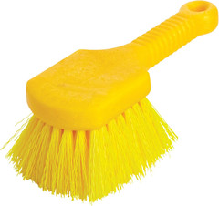 8 Inch Utility Scrub Brush Plastic Handle Heavy Duty Cleaning Synthetic Bristles