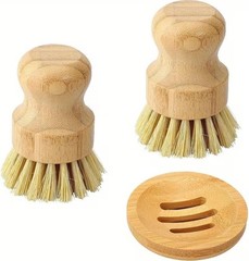 3-piece Set of Kitchen Cleaning Brush, dishwashing Brush, with a Circular Hol…