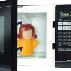 Angry Mama Microwave Cleaner Easily Crud in Minutes .Steam Cleans and Disinfects