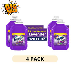 4 Pack Fabuloso Multi Surface Floor Cleaner 128oz All Purpose Formula