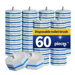 60PCS Toilet Bowl Cleaner Wand Refills Compatible with CLOROX. Disposable Toilet