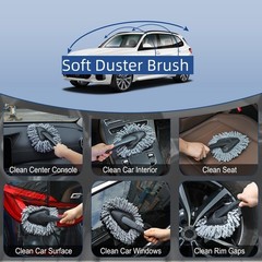 Fitosy Car Interior Duster Brush Cleaning Gel Kit – Auto Detailing Tools