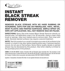 Instant Black Streak Remover Spray – 1 Gallon, Multi-Surface Stain Solution