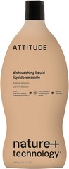 ATTITUDE Dish Soap, EWG Verified, Plant-Based & Vegan Dishwashing Liquid, Natura