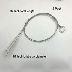 2 Pcs Cleaning Brush Bristle Tip 3/8” by 32” Inch Long – Flexible Cleaner Too…
