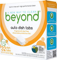 Auto Dishwasher Tablets [32 Tablets] – Fragrance & Dye Free – Certified Biobased