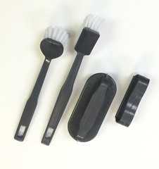 Set of 4 Multi Purpose Plastic Brush With Rectangular Head Dish Wash
