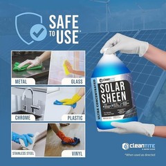 Super Concentrated Solar Panel Cleaner 1 Gallon Makes 512 Gallons Natural New