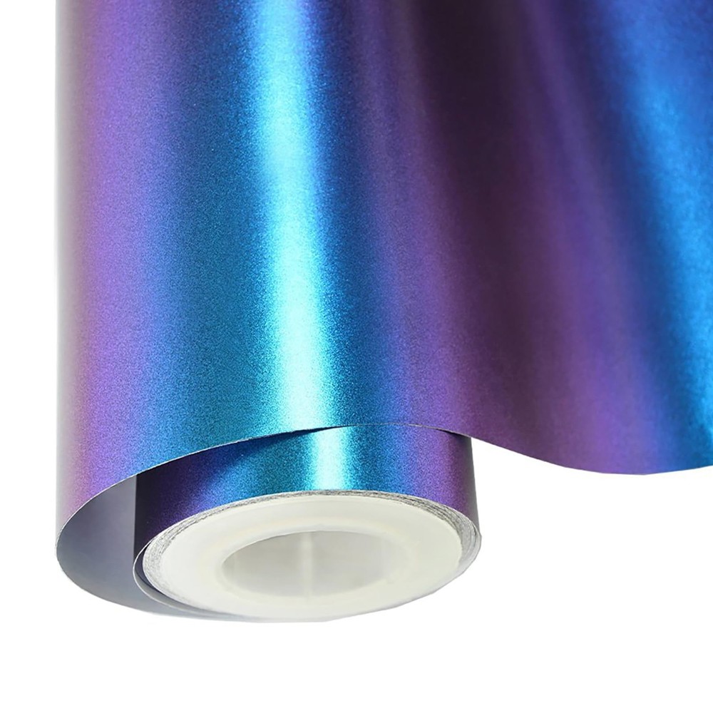 Chameleon Car Wrap 11.81″x60″ Purple to Blue Matte Metallic Vehicle Film Stre…