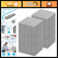 100 Pcs Pumice Cleaning Sticks – Hard Water Stain Remover for Toilets, Grills, S