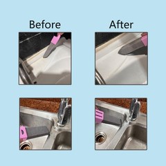 10-Pack of Pumice Cleaning Sticks with 2 Universal Handles and 1 Dustpan Brus…