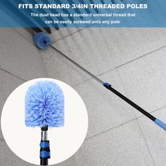 Cobweb Duster Head Twist On Brush For Ceilings Corners Outdoor Indoor Cleaning