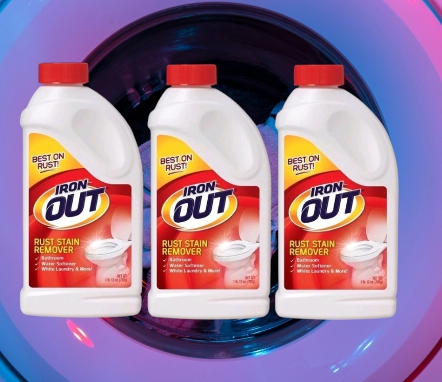 3 IRON OUT Powder Multi Surface Rust Stain Remover 28oz Bowl Cleaner IO30N
