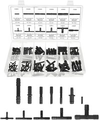 113PCS Car Vacuum Line Connector Kit, Heat Resistant Automotive Vacuum Tubing Te