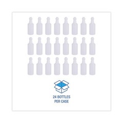 Boardwalk 00016 Easy-Grip Plastic Spray Bottle, 16 oz, Clear, 24/Carton