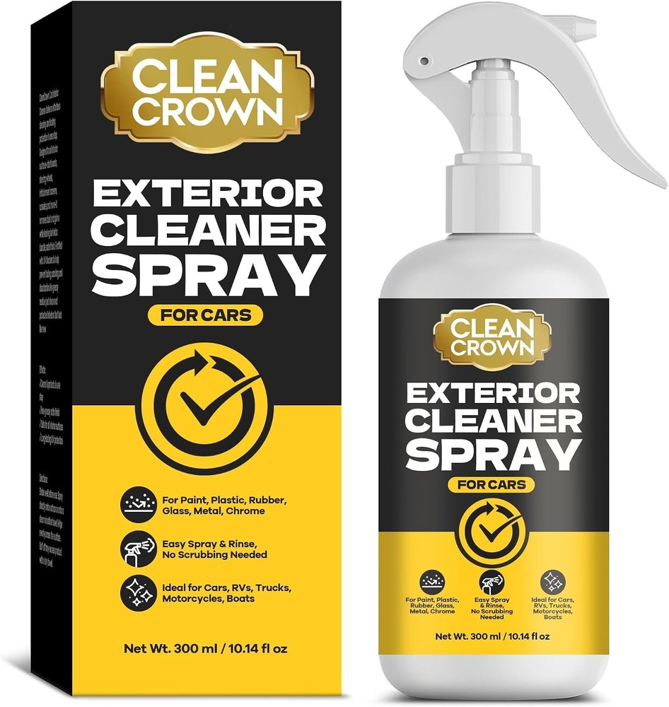 Engineered Exterior Cleaner Spray for Cars – 10.14 Fl Oz Stain & Grime Remover