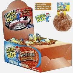CHORE BOY Pure Copper Scrubbers – 36 Count Bulk Pack