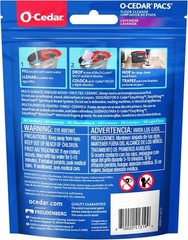 O-Cedar PACS Hard Floor Cleaner, Lavender Scent 10 Count (1-Pack) | Made with Na