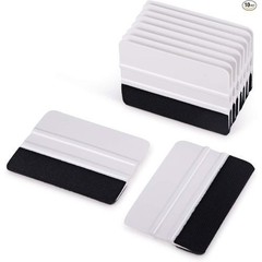 10pcs Vinyl Squeegee Felt Edge Squeegee 4 Inch Car Vinyl Scraper Decal White