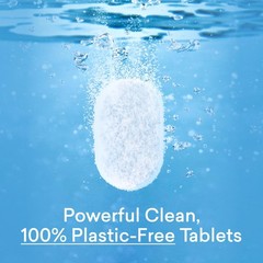100 Plastic-Free Dishwasher Detergent Tablets 60 Count Free & Clear Eco-Friendly