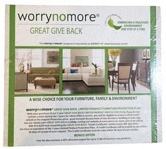 WorryNoMore Great Give Back Furniture Care Kit 7 Year Protection Plan Sealed T4