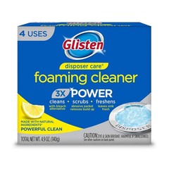 Natural Lemon Scent Garbage Disposal Cleaner – Biodegradable Foam for 4 Uses