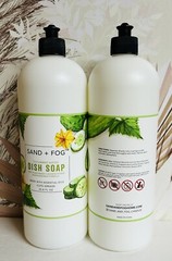 2-Pack Sand + Fog ~ Cucumber Water Dish Soap with Essential Oils 33.8 fl oz