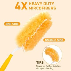 360° Duster Refills Kit for Swiffer Duster, 25 Pack & 1 Handle, Multi-Surface…