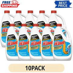 10Pack Liquid Plumr Industrial Strength Drain Clog Remover Gel Septic Safe 42 oz