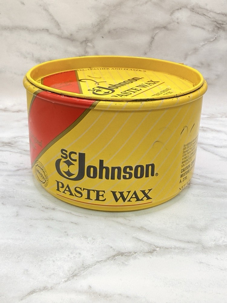 SC Johnson Paste Wax 16 oz Original Formula Discontinued 85% Full Vintage
