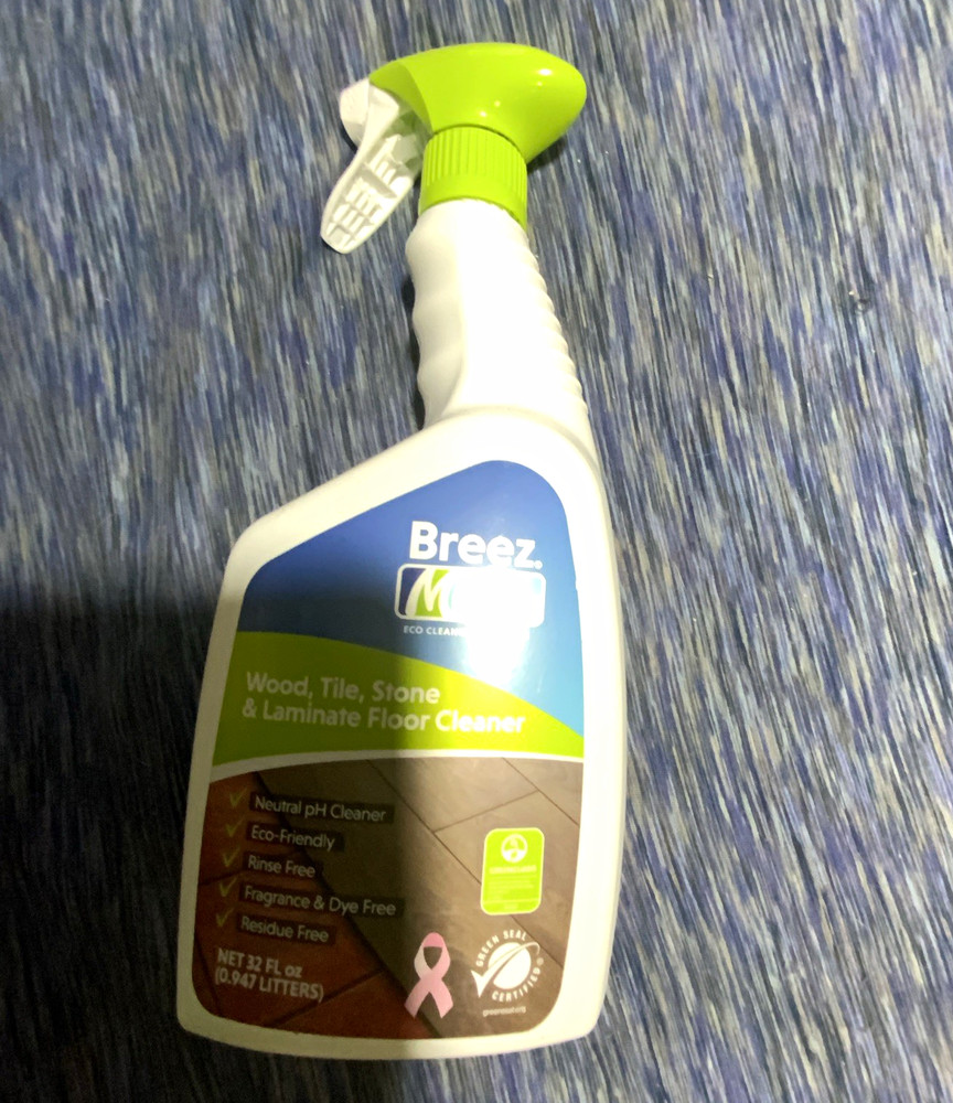Breez Floor Cleaner Spray for Wood Tile Stone Laminate Rinse Free 32 fl oz
