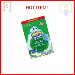 Scrubbing Bubbles Continuous Clean Toilet Drop-Ins, Automatic Blue Toilet Bowl C