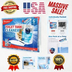 6 Pack Automatic Toilet Tank Cleaner Tablets – Powerful Limescale & Mold Remover