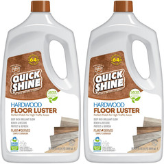 Quick Shine Hardwood Floor Luster Polish 64 Oz 2 Pack Carnauba Finish