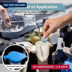 400pcs Car Windshield Washer Tablets – Concentrated Glass Cleaning Tablet Set