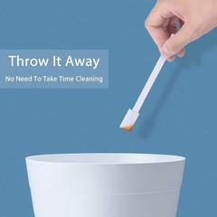 60Pcs Crevice Cleaning Tools Disposable Toilet Brush Narrow Gaps Small Cleaning