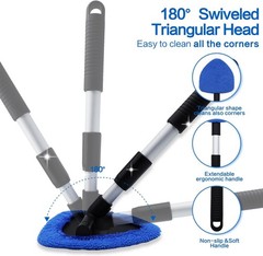 Windshield Cleaner Tool 22.5″ L – Car Interior&Exterior Window Cleaning Kit w…