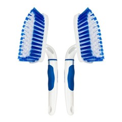 2-Pack Scrub Brush for Cleaning with Long Handle,Medium Firm Brush Bathroom C…