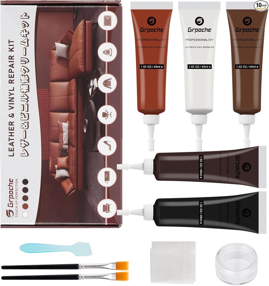 Brown Leather Repair Kit for Furn Color: Black、White、Brown、Walnut、Black Walnut